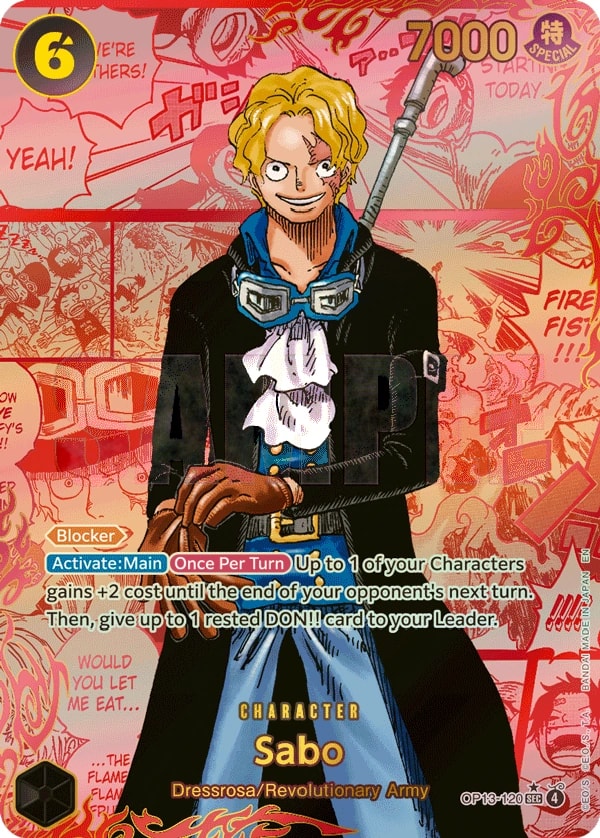 Sabo (120) (Red Super Alternate Art) One Piece card