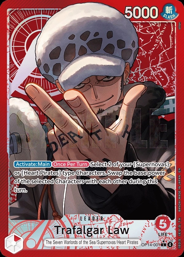 Trafalgar Law - OP14-001 (001) (Alternate Art) One Piece card