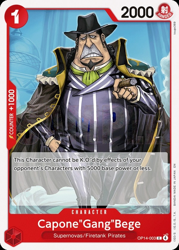 Capone"Gang"Bege (OP14-003) — Common One Piece card