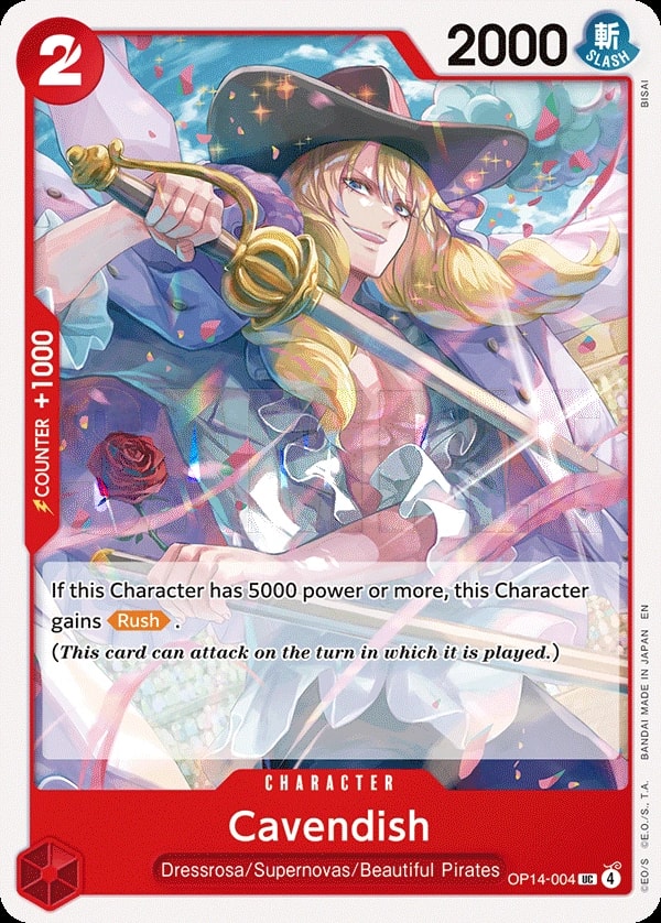Cavendish (OP14-004) — Uncommon One Piece card