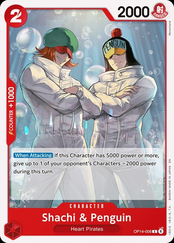 Shachi & Penguin (OP14-006) — Common One Piece card