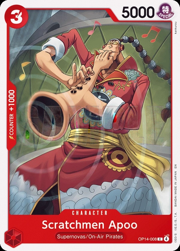 Scratchmen Apoo (OP14-008) — Common One Piece card