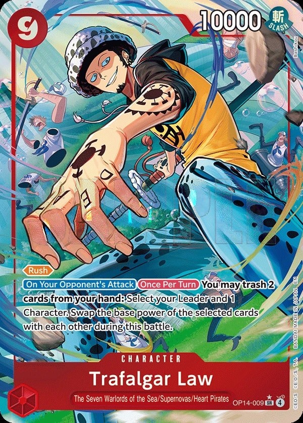 Trafalgar Law - OP14-009 (009) (Alternate Art) One Piece card