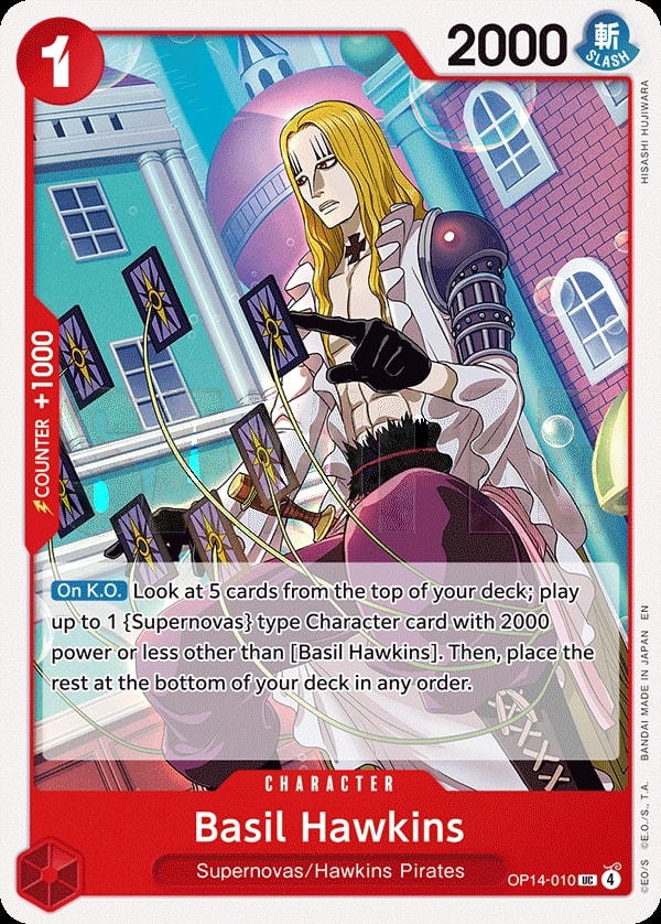 Basil Hawkins (OP14-010) — Uncommon One Piece card