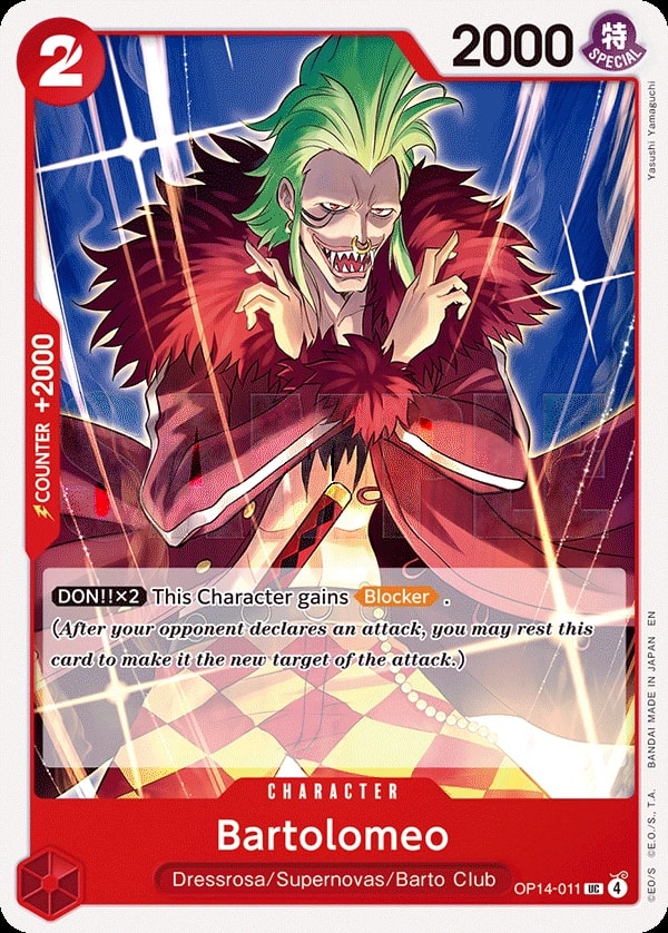 Bartolomeo (OP14-011) — Uncommon One Piece card