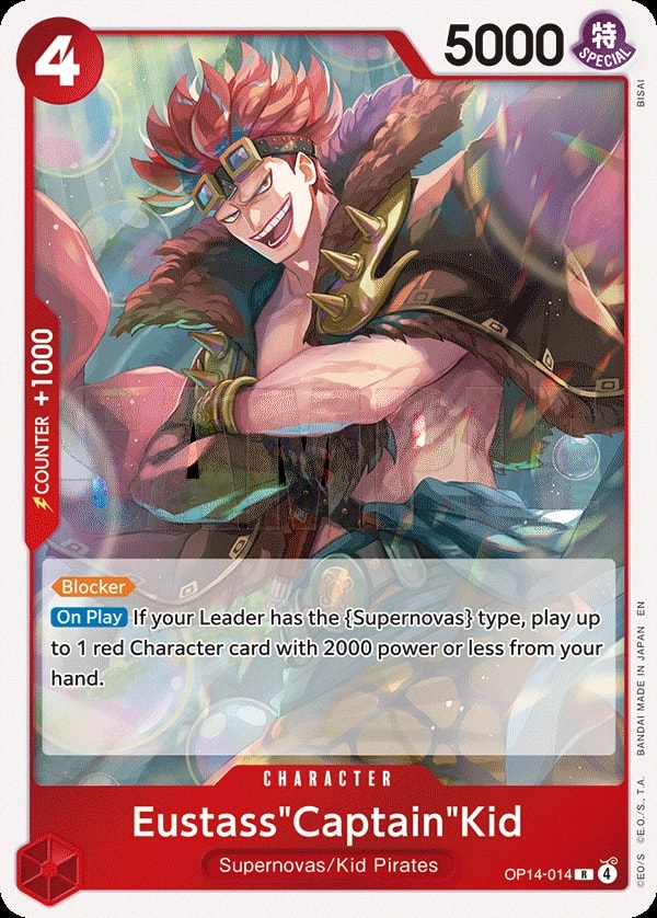 Eustass"Captain"Kid - OP14-014 (OP14-014) — Rare One Piece card