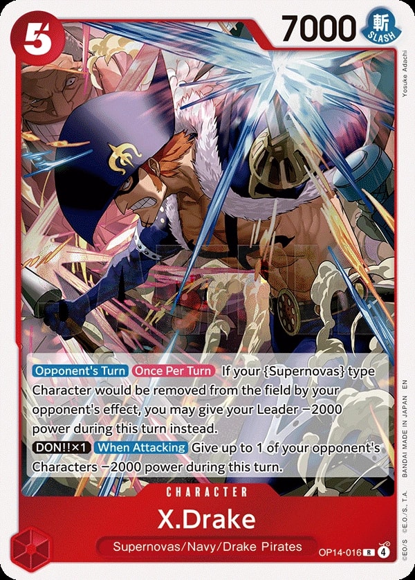 X.Drake (OP14-016) — Rare One Piece card