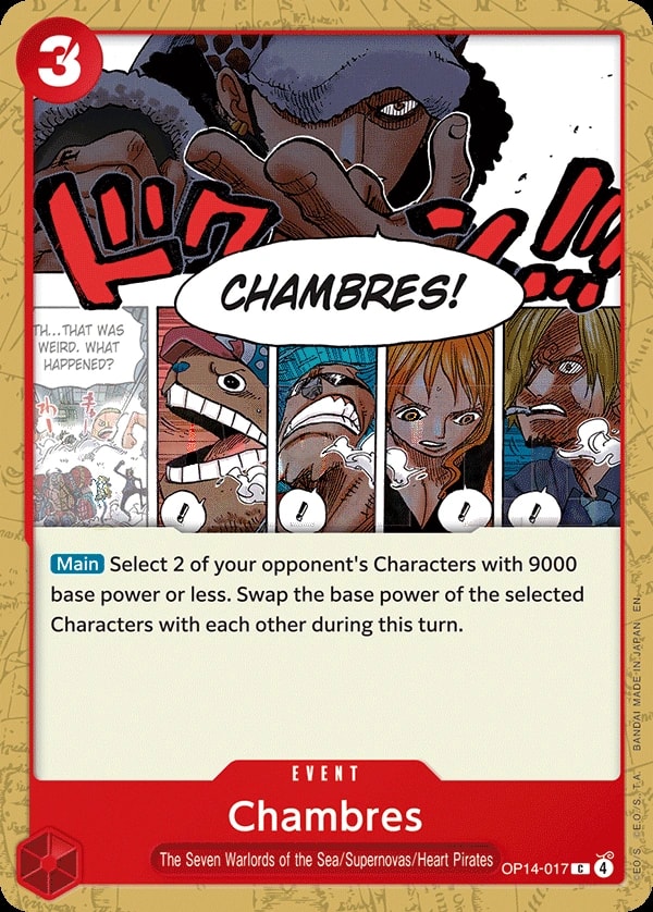 Chambres (OP14-017) — Common One Piece card