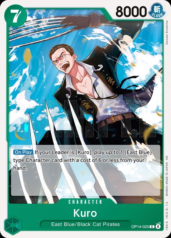 Kuro (OP14-025) — Common One Piece card
