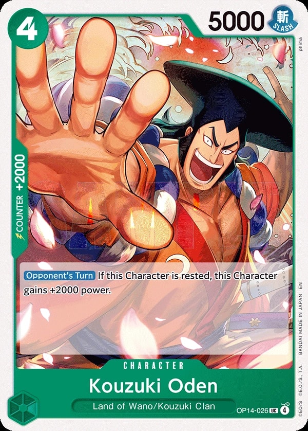 Kouzuki Oden (OP14-026) — Uncommon One Piece card