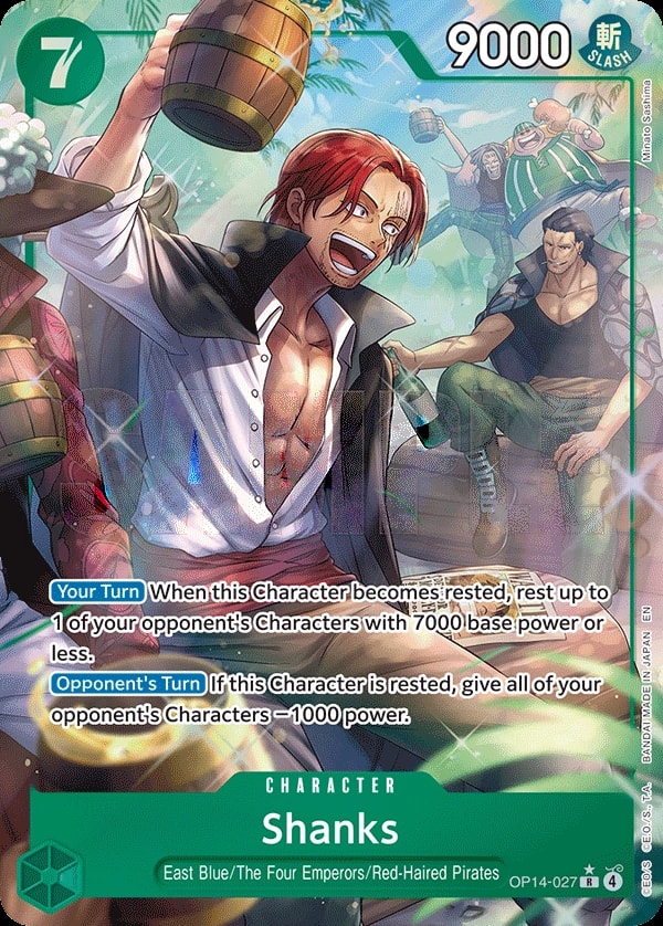 Shanks (027) (Alternate Art) One Piece card