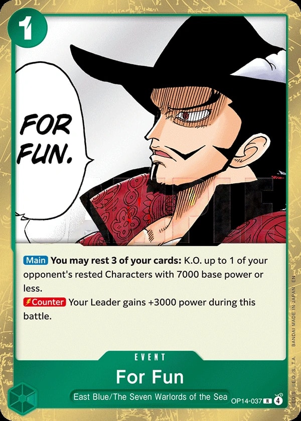 For Fun (OP14-037) — Rare One Piece card