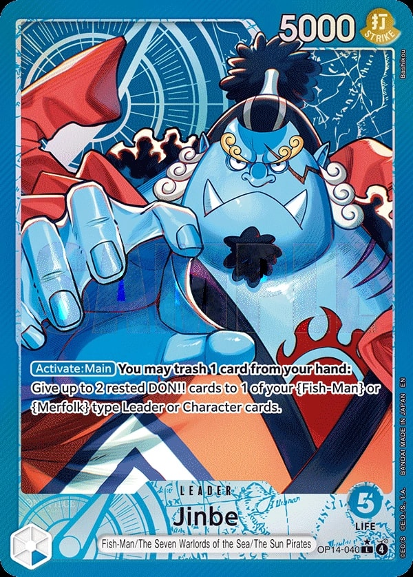 Jinbe - OP14-040 (040) (Alternate Art) One Piece card
