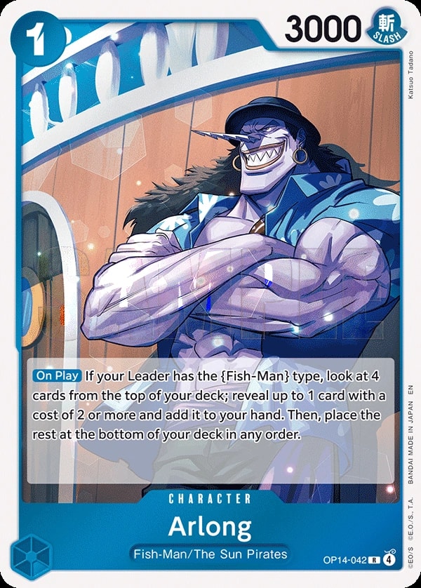 Arlong (OP14-042) — Rare One Piece card