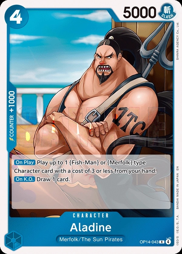 Aladine (OP14-043) — Rare One Piece card