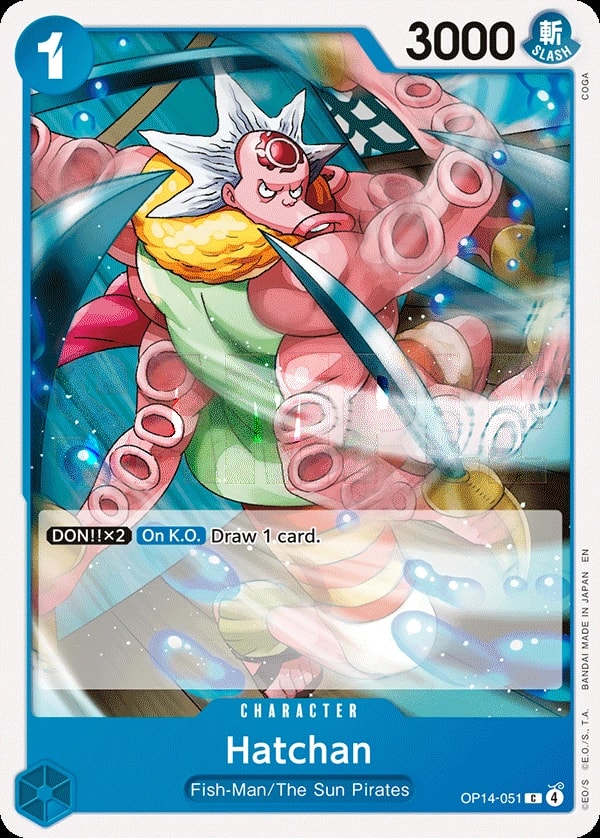 Hatchan (OP14-051) — Common One Piece card