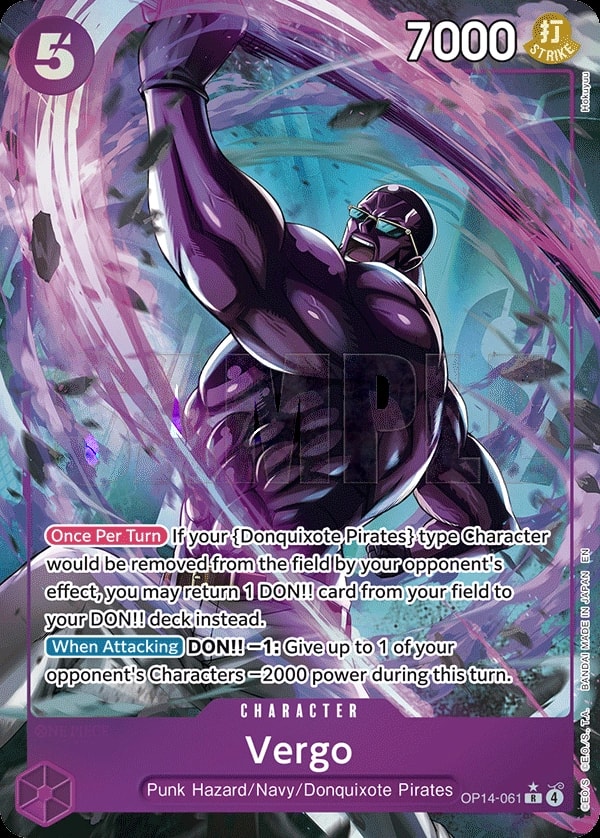 Vergo (061) (Alternate Art) One Piece card