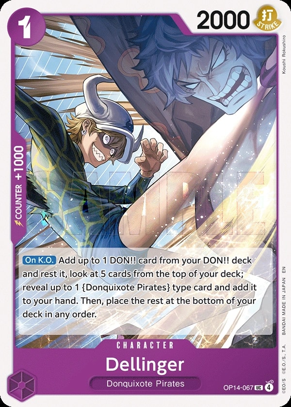 Dellinger (OP14-067) — Uncommon One Piece card
