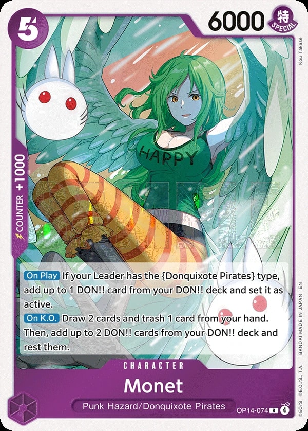 Monet (OP14-074) — Rare One Piece card
