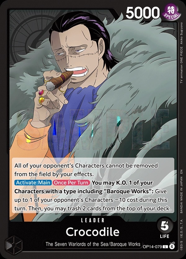 Crocodile - OP14-079 OP14-079 One Piece leader card