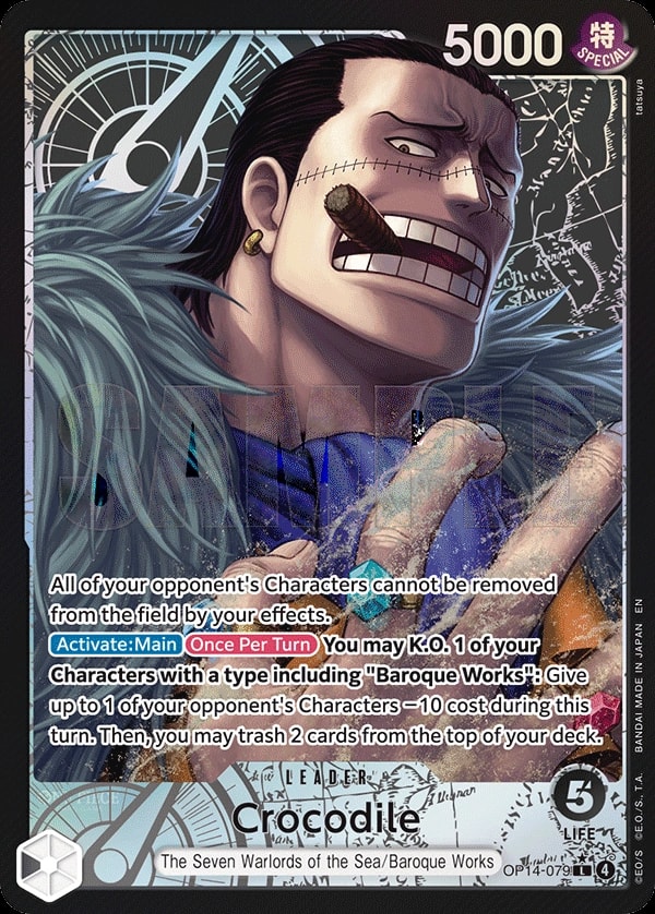 Crocodile - OP14-079 (079) (Alternate Art) One Piece card