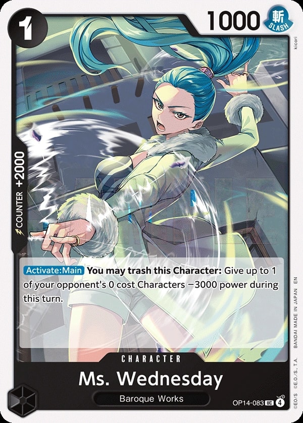 Ms. Wednesday (OP14-083) — Uncommon One Piece card