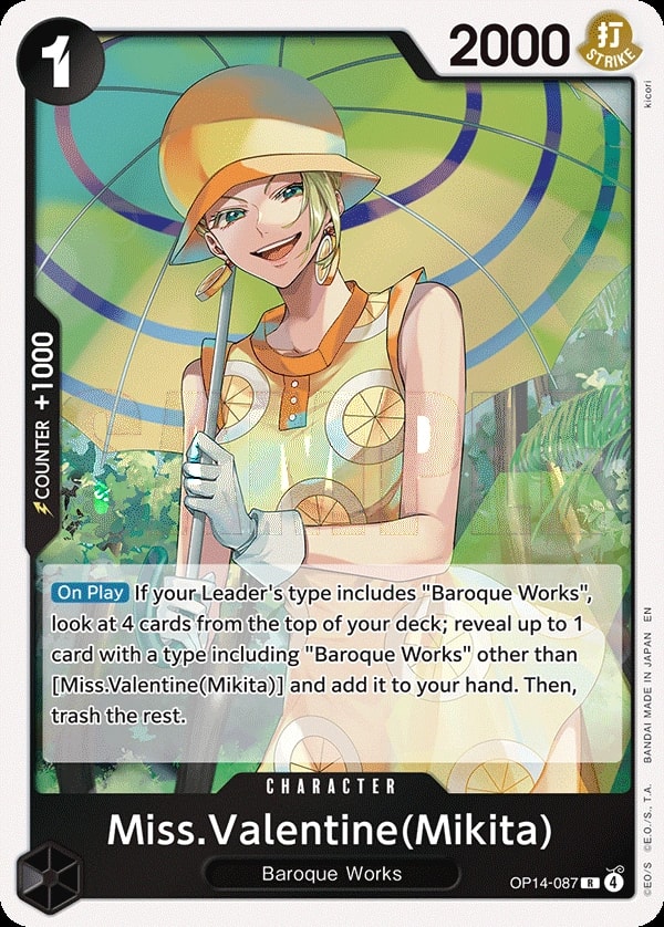 Miss.Valentine (OP14-087) — Rare One Piece card
