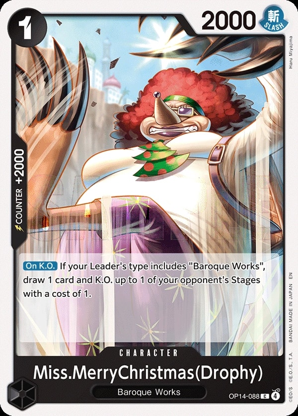 Miss.MerryChristmas (OP14-088) — Common One Piece card