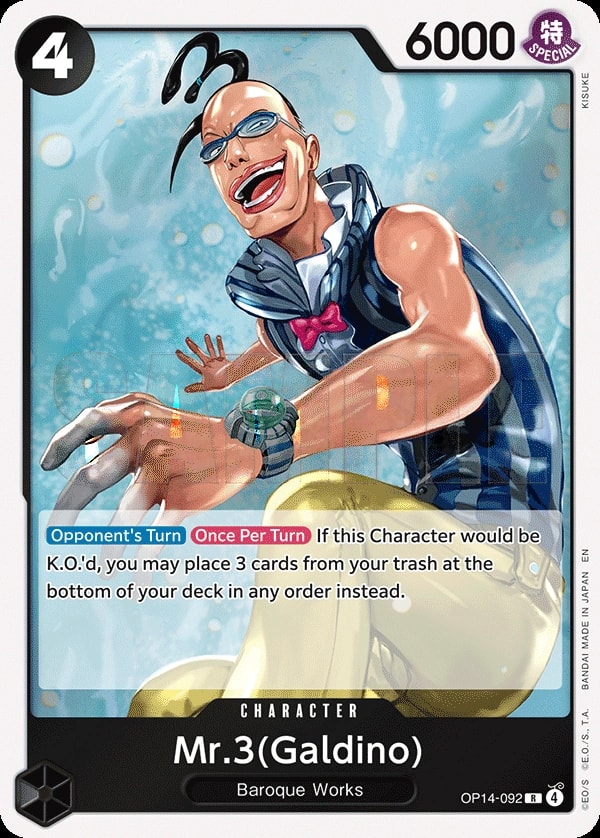 Mr.3 (OP14-092) — Rare One Piece card