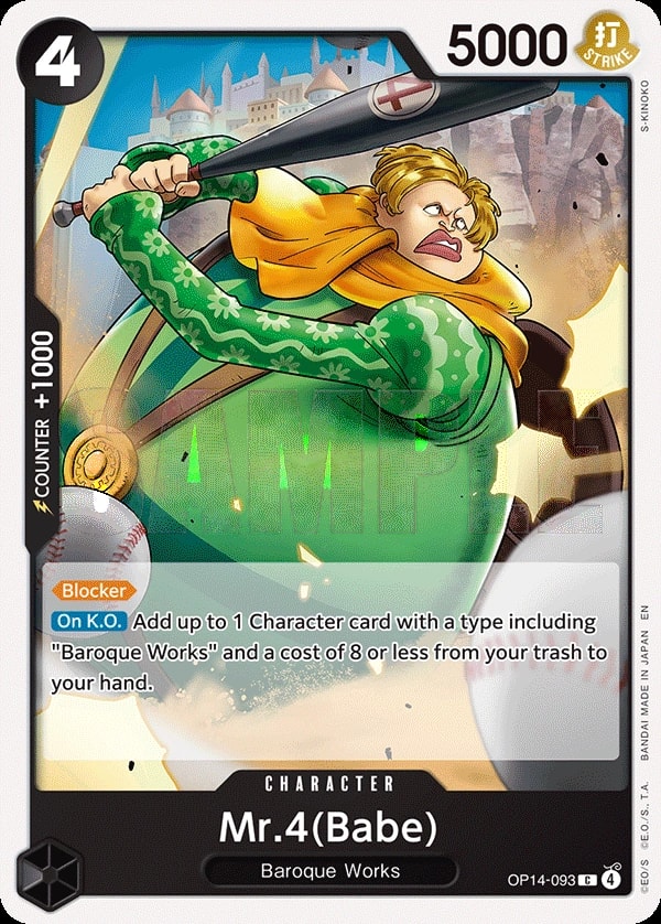 Mr.4 (OP14-093) — Common One Piece card
