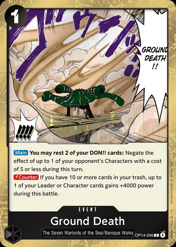 Ground Death (OP14-096) — Rare One Piece card