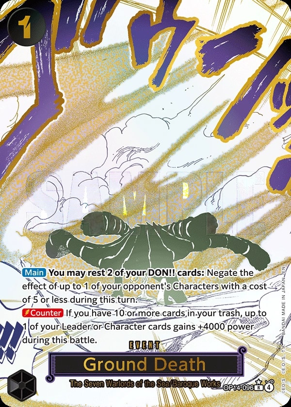 Ground Death (096) (Alternate Art) One Piece card