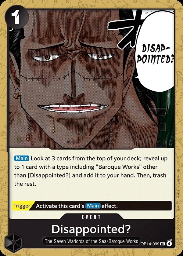 Disappointed? (OP14-099) — Uncommon One Piece card