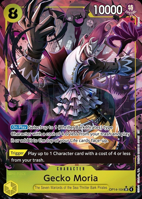 Gecko Moria - OP14-104 (104) (Alternate Art) One Piece card