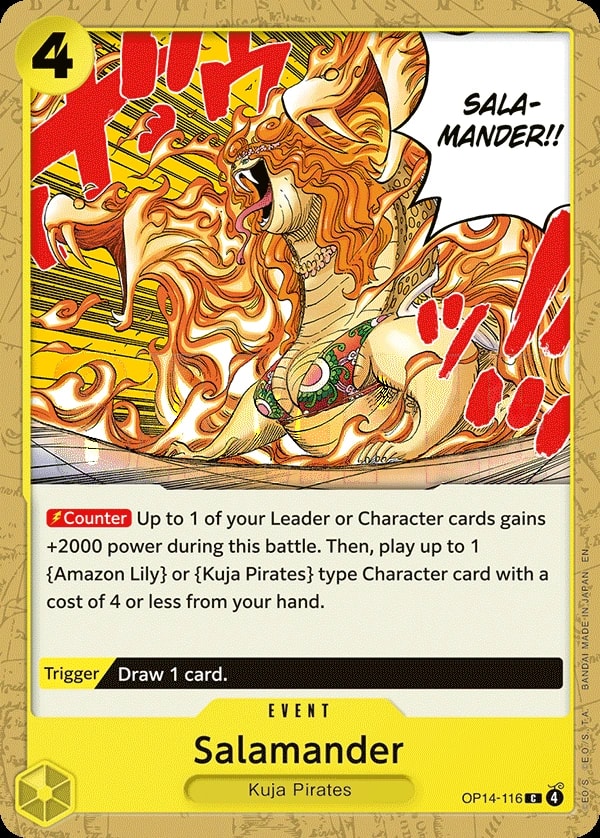 Salamander (OP14-116) — Common One Piece card