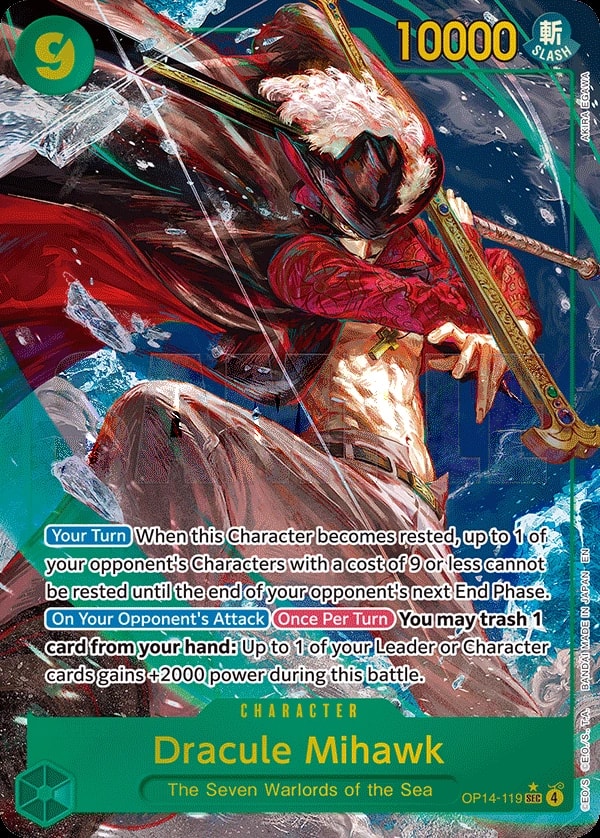 Dracule Mihawk - OP14-119 (119) (Alternate Art) One Piece card