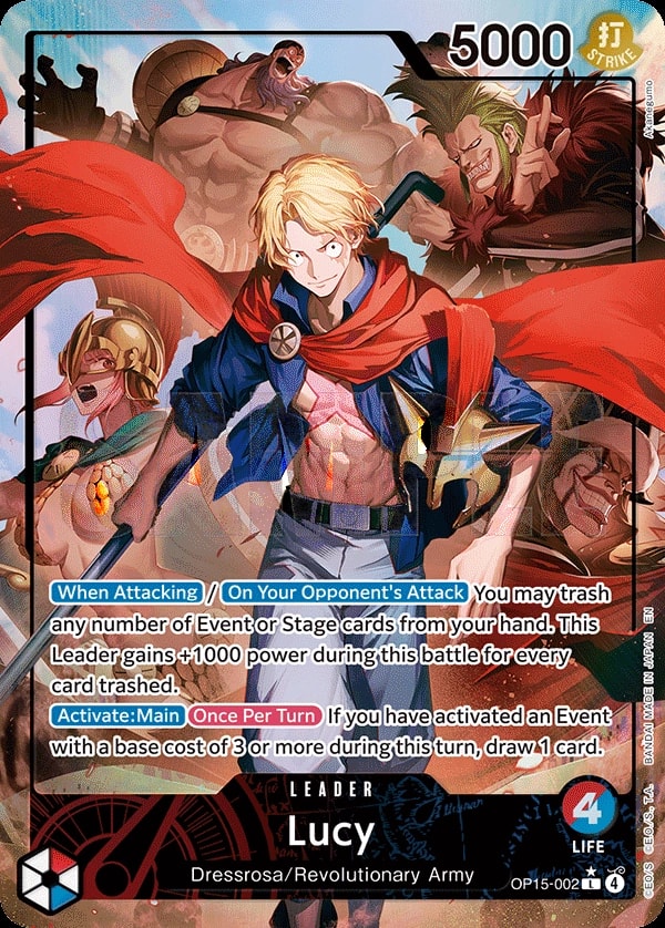 Lucy (002) (Alternate Art) One Piece card