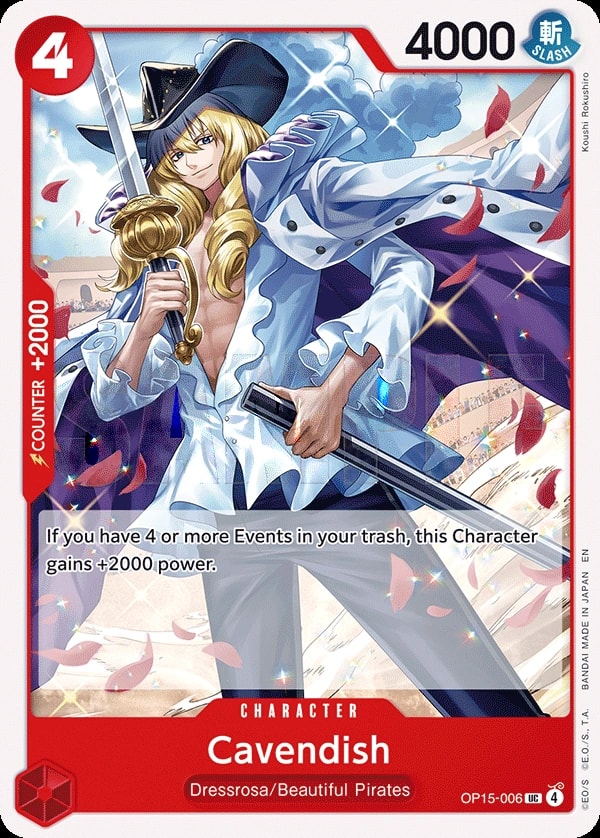 Cavendish (OP15-006) — Uncommon One Piece card