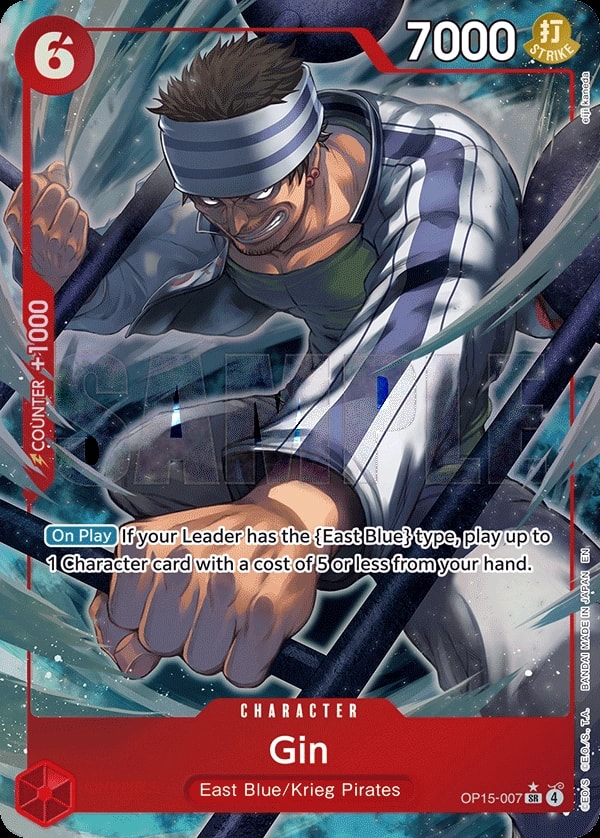 Gin (007) (Alternate Art) One Piece card