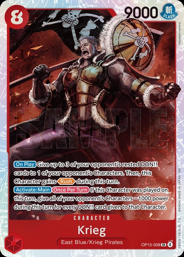 Krieg OP15-008 One Piece card