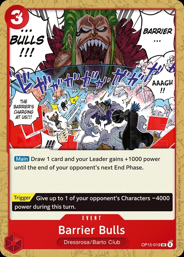 Barrier Bulls (OP15-019) — Uncommon One Piece card