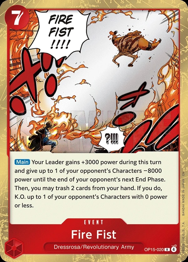 Fire Fist (OP15-020) — Rare One Piece card
