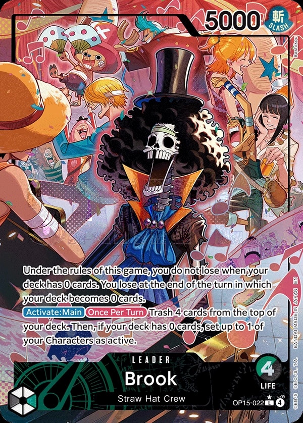 Brook (022) (OP15-022) One Piece card
