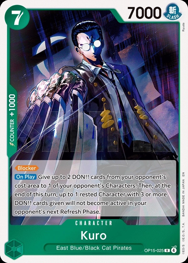 Kuro (OP15-025) — Rare One Piece card