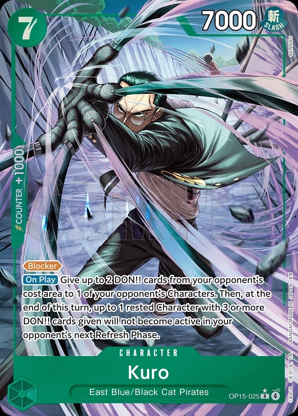 Kuro (025) (Alternate Art) One Piece card