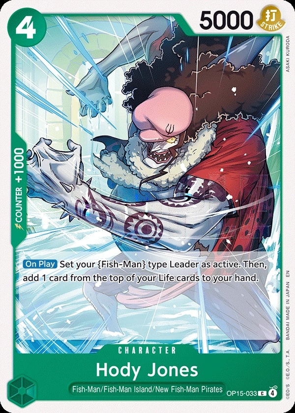 Hody Jones (OP15-033) — Common One Piece card