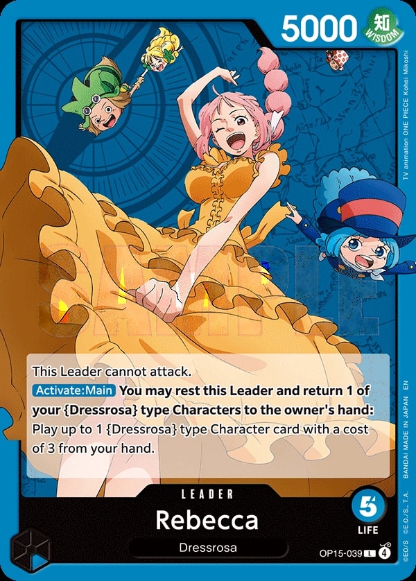 Rebecca OP15-039 One Piece leader card