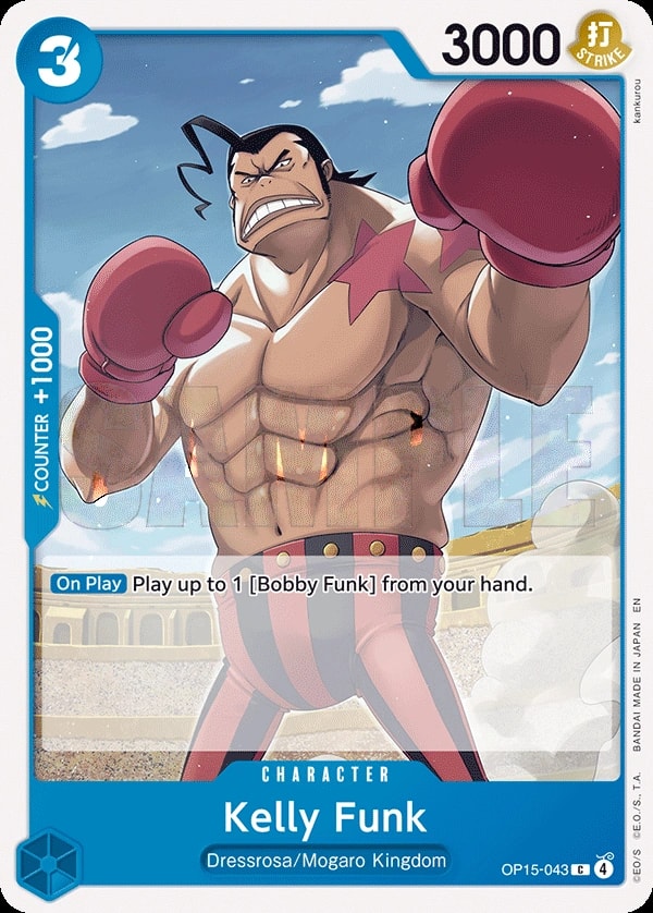 Kelly Funk (OP15-043) — Common One Piece card
