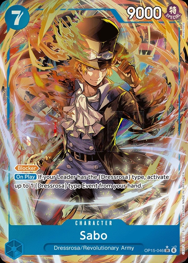 Sabo (046) (Alternate Art) One Piece card