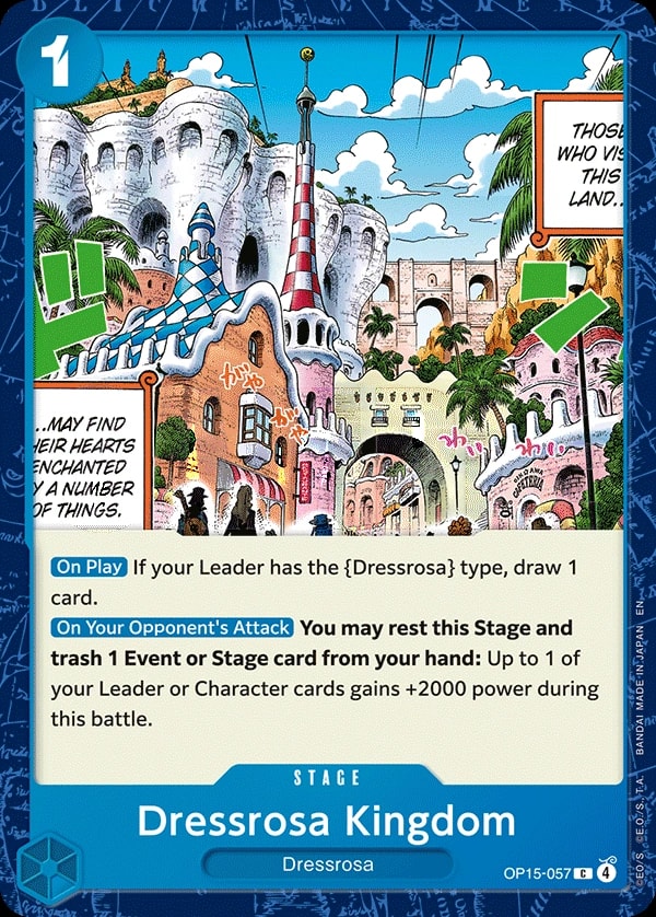 Dressrosa Kingdom (OP15-057) — Common One Piece card